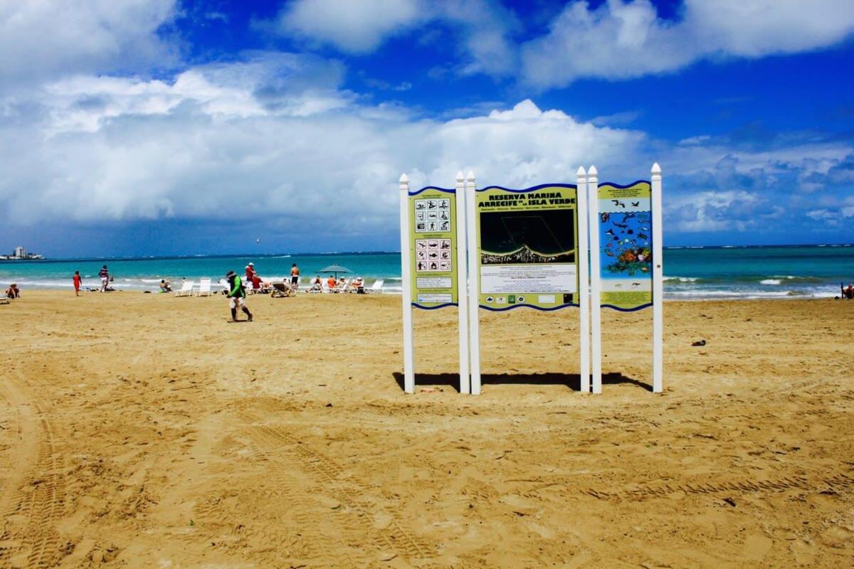 2Br Gem Ocean Front Building Isla Verde Beach 산후안 외부 사진